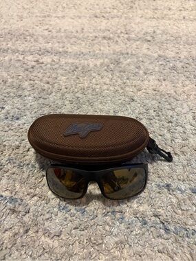 Maui Jim Haleakala MJ419-2M Matte Black Sunglasses Polarized w/ Case Made in Jap